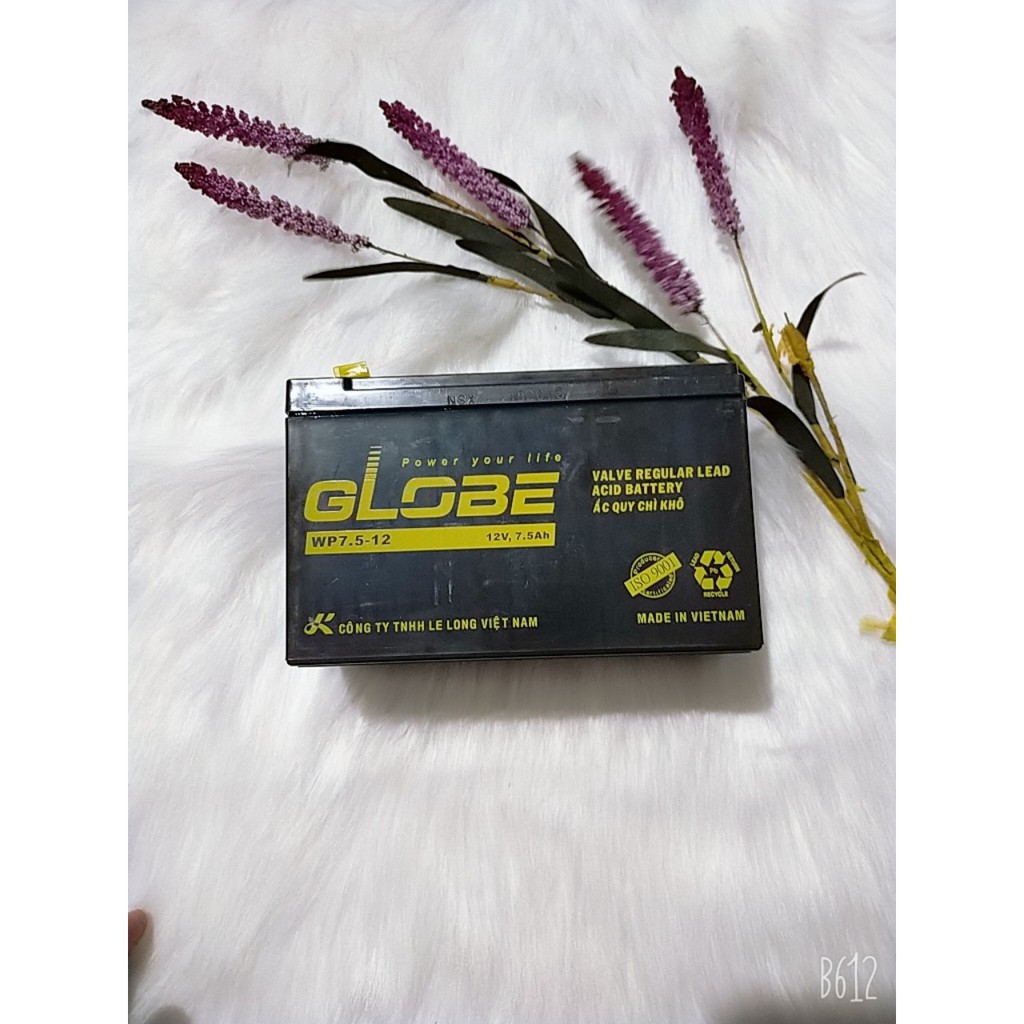 Bình ắc quy khô Globe 7.5Ah 12V WP7.5-12