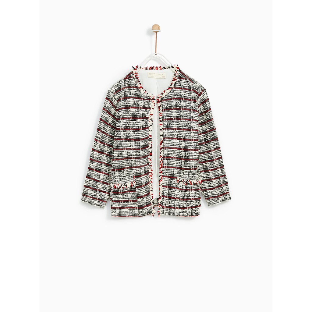 Áo dạ Zara tweed cardigan