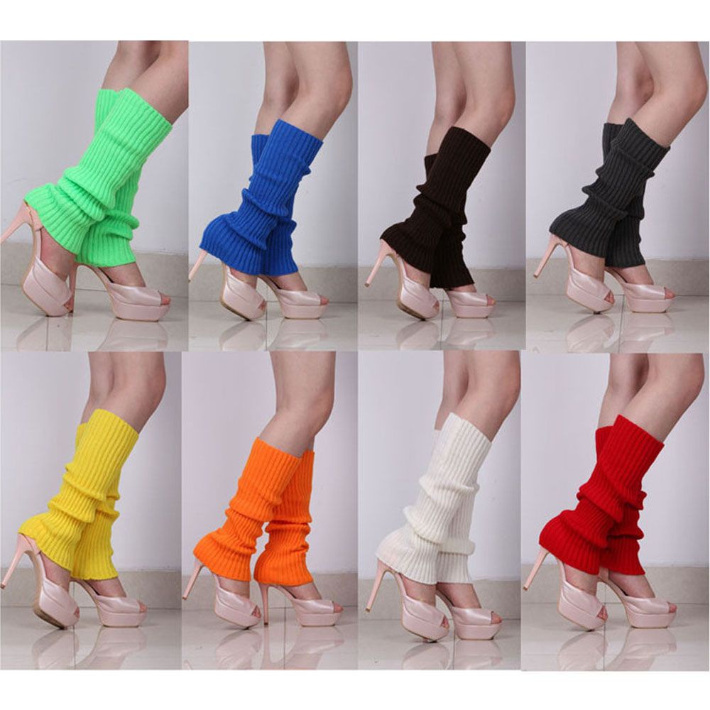 Tất ống chân dệt kim dài đến gối màu sắc đa dạng giữ ấm chân dành cho nữ