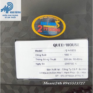 Bếp điện từ Queenhouse QH- 1033 Đen