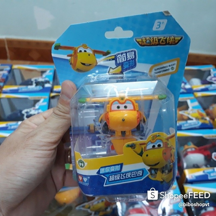 Super wings mô hình máy bay mini nhân vật Bucky MẪU MỚI đồ chơi super wings