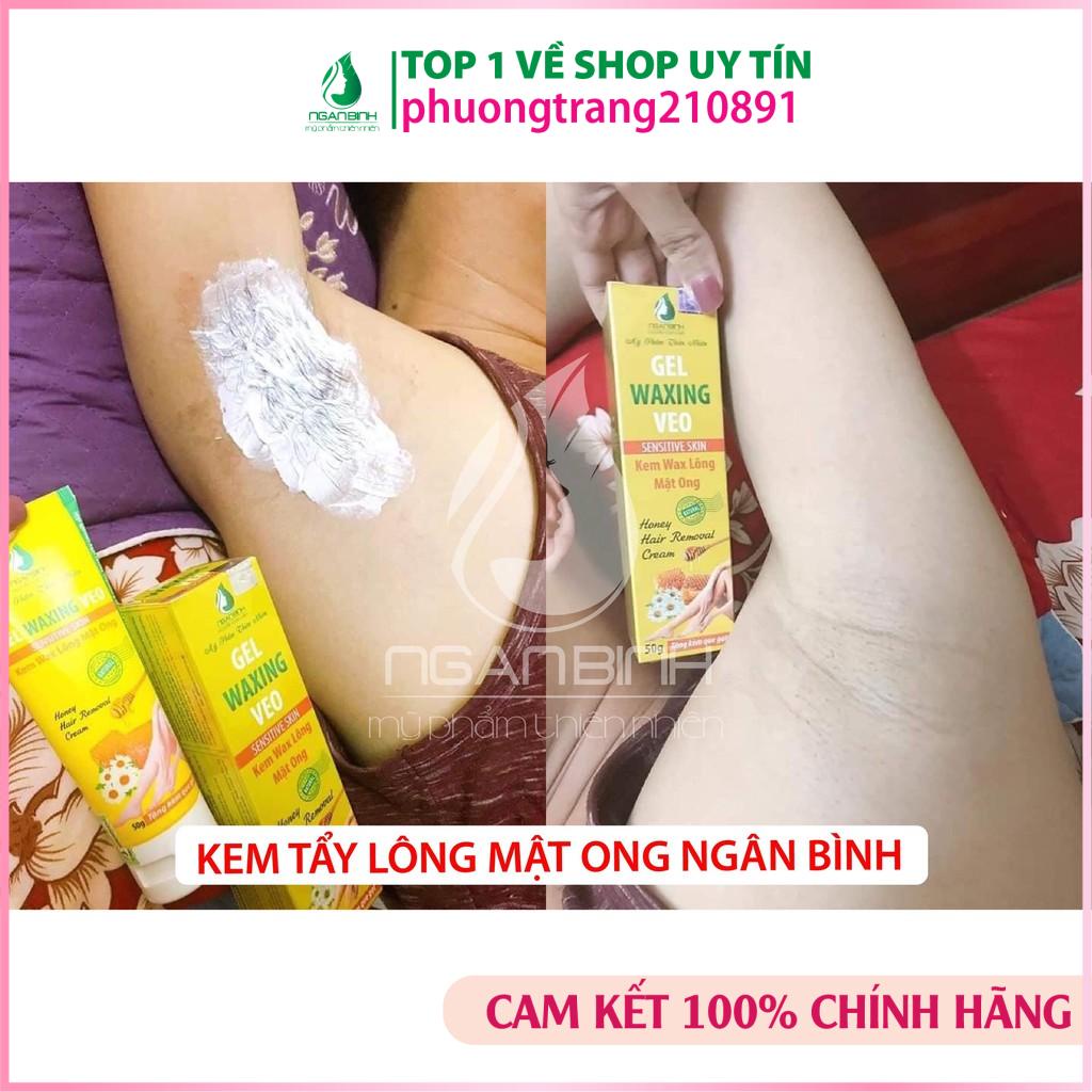 Gel waxing VEO kem tẩy lông Ngân Bình làm sạch vùng lông dưới cánh tay, lông nách, lông chân, lông tay, lông bikini