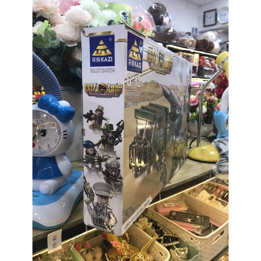 Bộ Lego xe quân sự hỏa tiễn