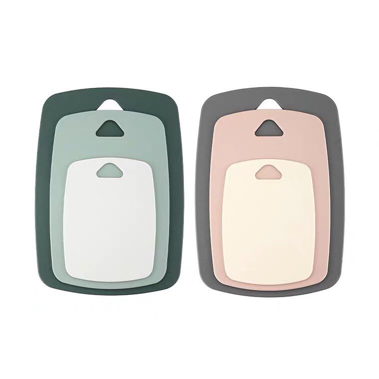 Bộ 3 thớt nhựa lúa mạch kháng khuẩn chống trượt chất liệu cao cấp dành cho căn bếp gia đình, siêu tiện ích