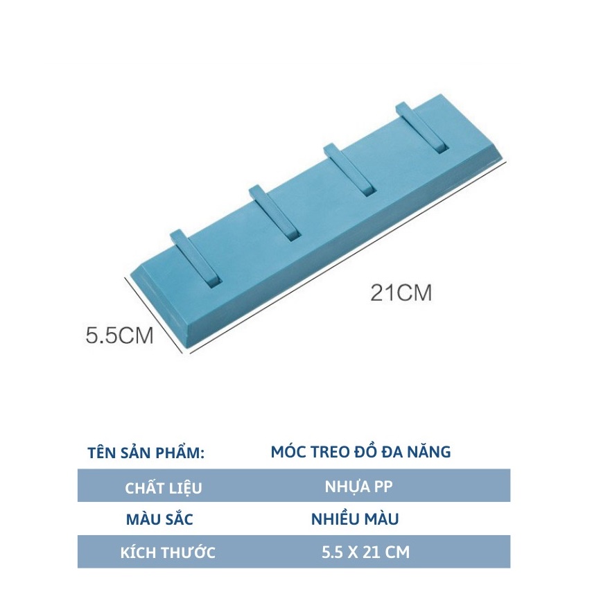 Móc Treo Đồ Dán Tường Đa Năng Tiện Lợi