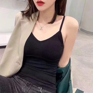 [Rẻ Vô Địch] áo hai dây kèm mút ngực (dây chéo lưng)