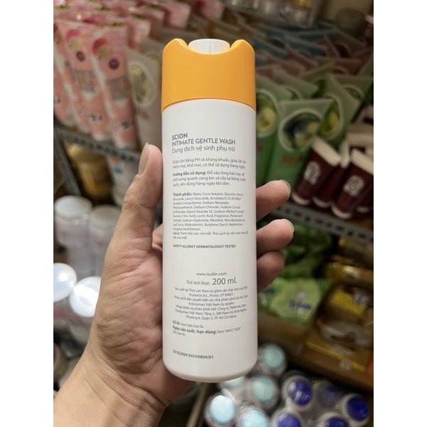 DUNG DỊCH VỆ SINH PHỤ NỮ SCION FEMININE WASH NUSKIN