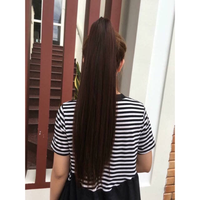 Tóc giả ngoặm thẳng dài 🥰 freeship 50k🥰 thẳng cao cấp chịu nhiệt- hình thật