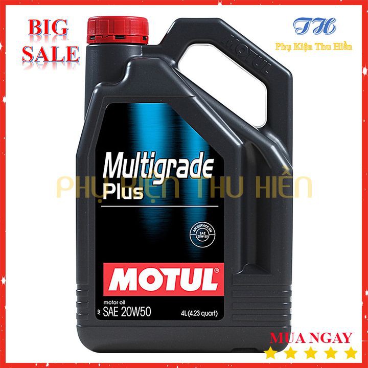 Nhớt Xe Hơi Motul Multigrade 20W50 C4B4 Bình 4L - Hàng Chính Hãng