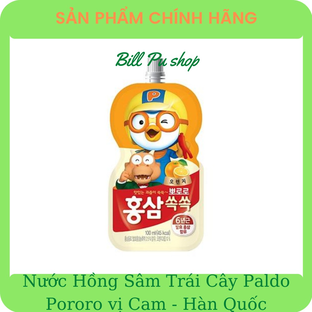 [Mã 267FMCGSALE giảm 8% đơn 500K] Nước Hồng Sâm Trái Cây PORORO HÀN QUỐC 100ml đủ vị cho bé | BigBuy360 - bigbuy360.vn