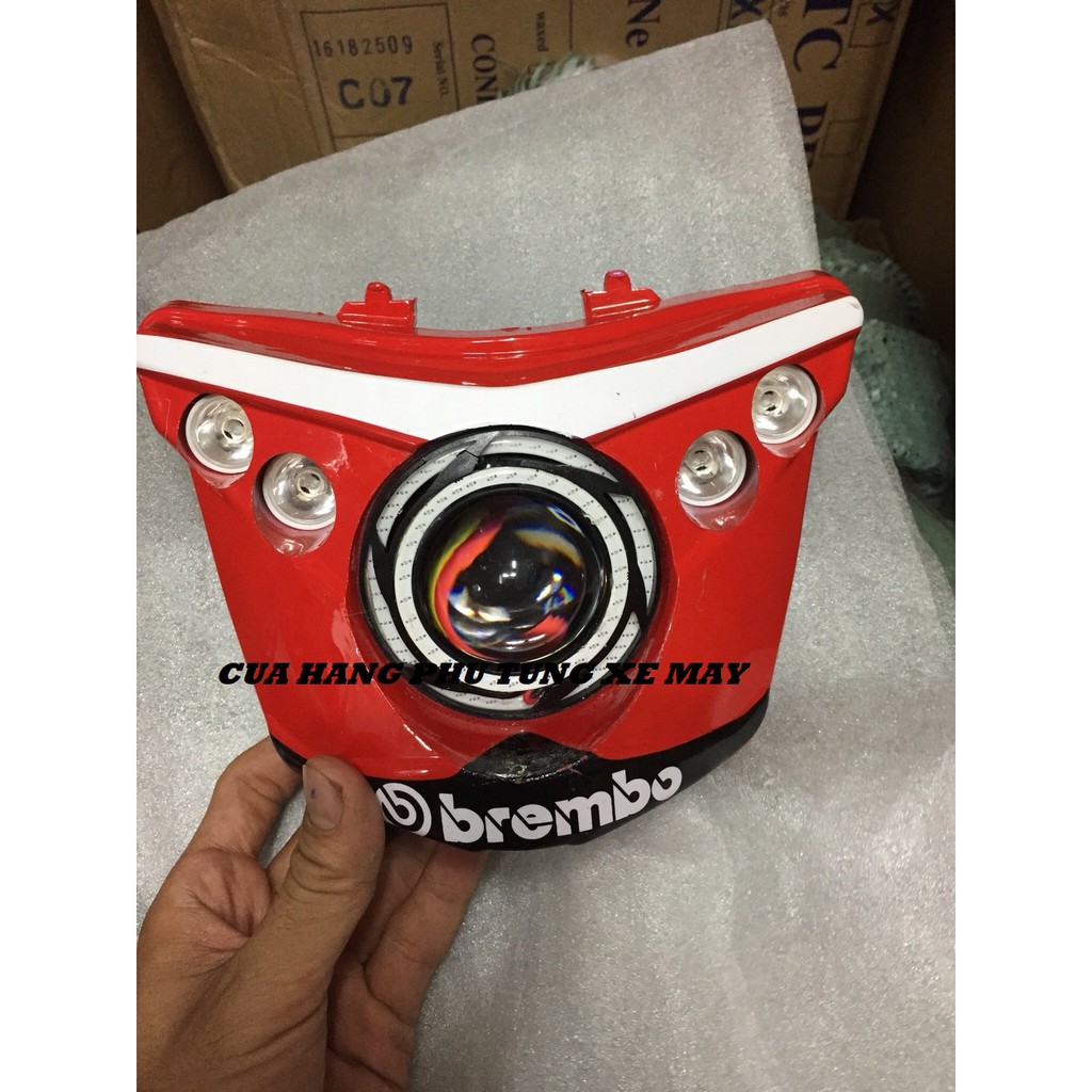 Pha cú gắn sẵn đèn U11 cho xe Exciter 150