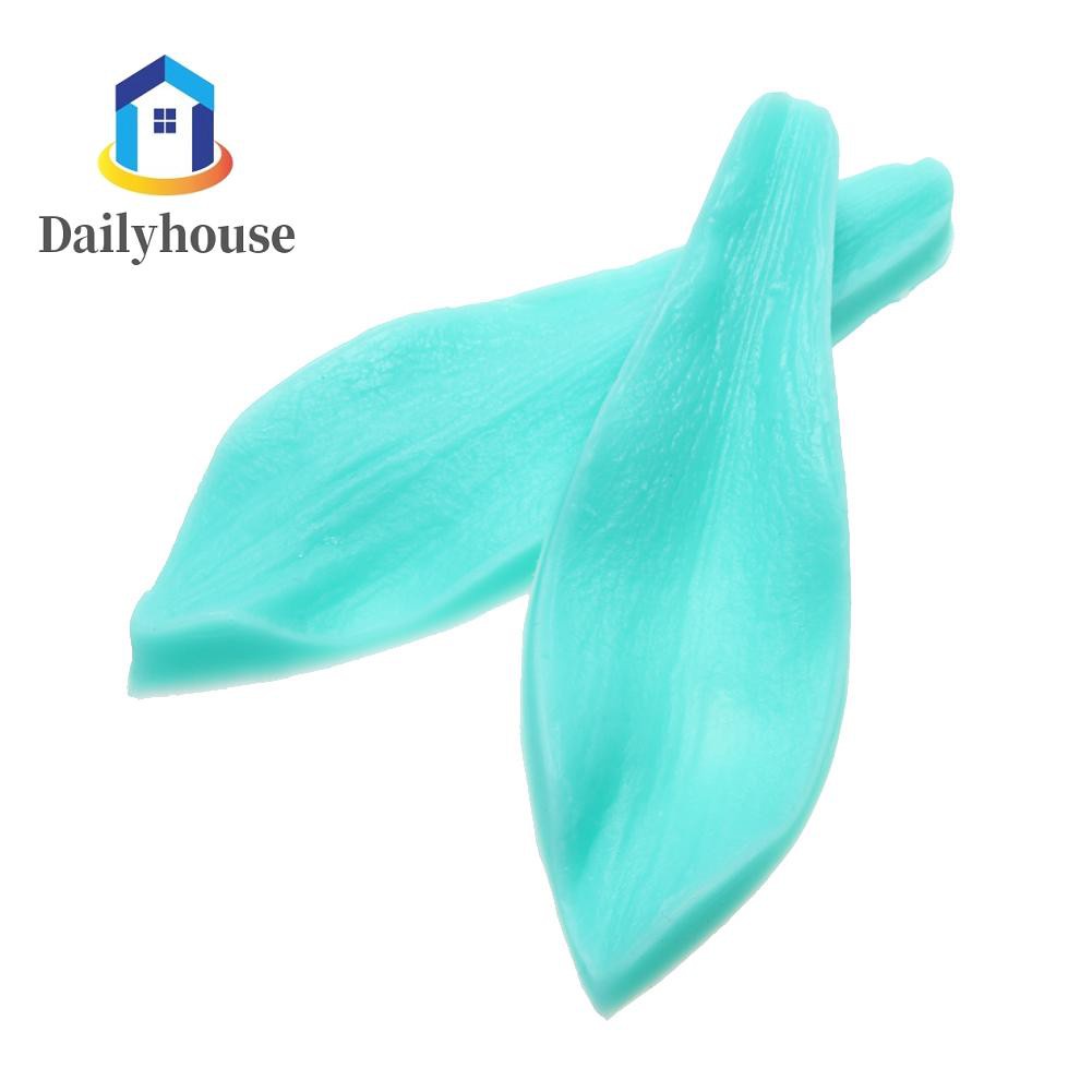Lily Leaves Petals Silicone DIY Baking Fondant Cake Mould