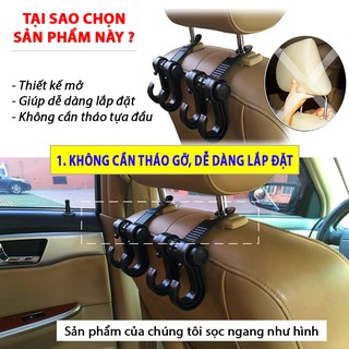 Móc treo kép trong xe S2216W 2PCS/SET