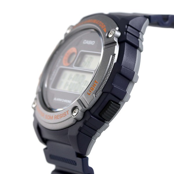 Đồng hồ nam dây nhựa Casio Standard chính hãng Anh Khuê W-216H-2BVDF (43mm)