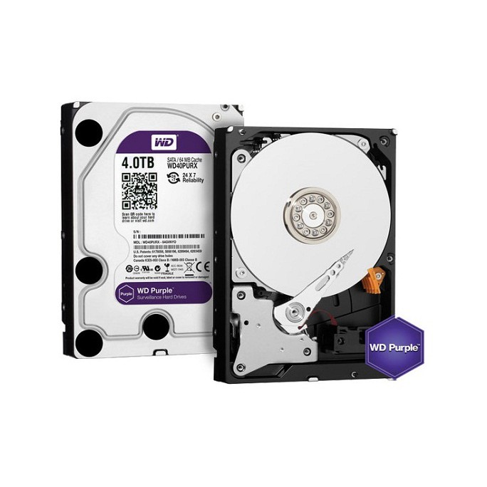 Ổ cứng WD 4T Tím chính hãng chuyên dùng cho camera và pc | BigBuy360 - bigbuy360.vn