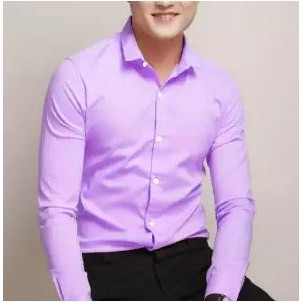 Áo sơ mi nam hotboy màu tím cà
