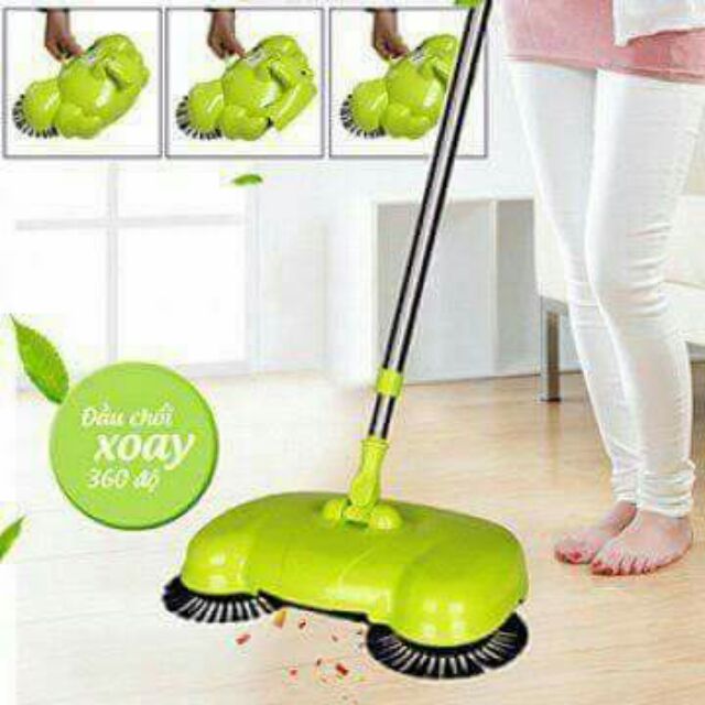 CHỔI LAU NHÀ HÚT BỤI THÔNG MINH #SPIN BROOM