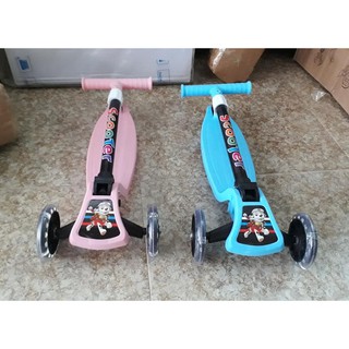 [Sỉ=lẻ] Xe trượt Scooter mẫu mới 2020 gấp gọn (có đèn ở bánh xe + phanh chân)