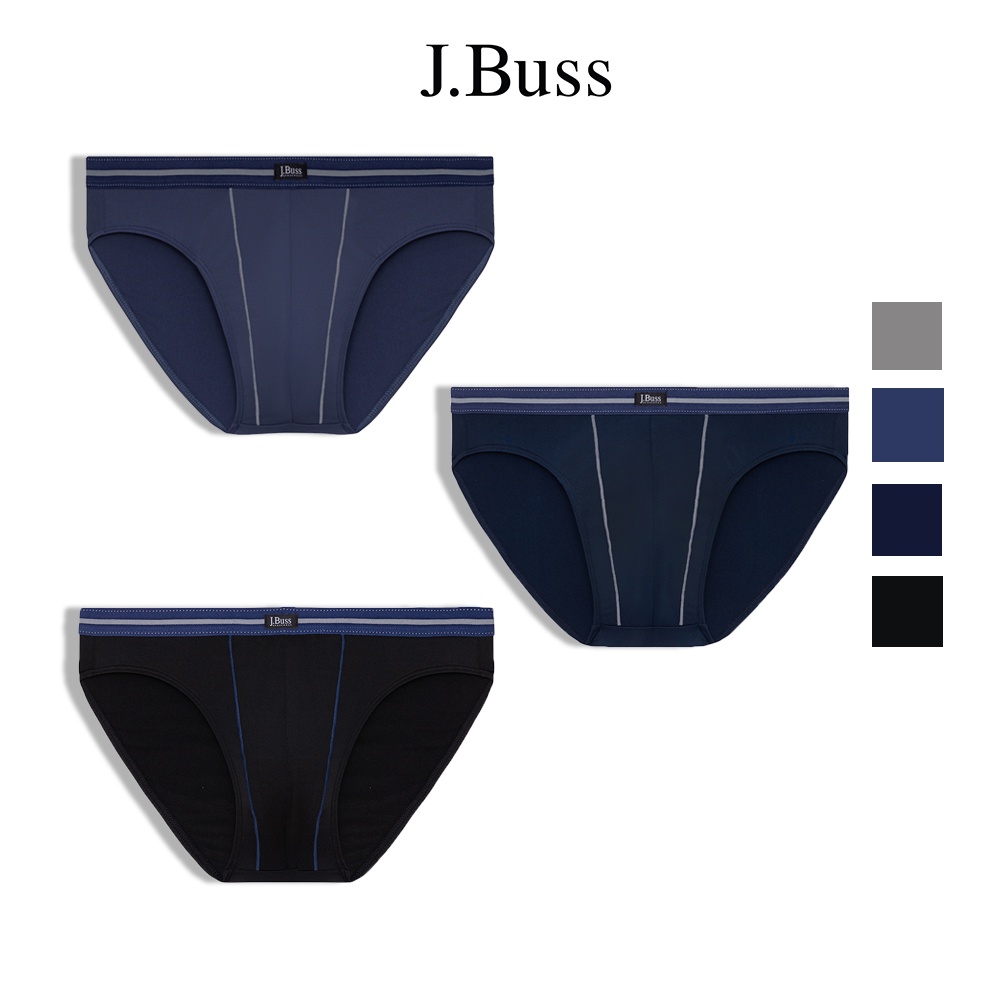 Combo 03 Quần Lót Nam JBuss Tam Giác Polyester Mềm Mại Thoáng Khí - B6322