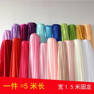 Vải lụa lạnh ánh ngọc trai co giãn dùng may váy