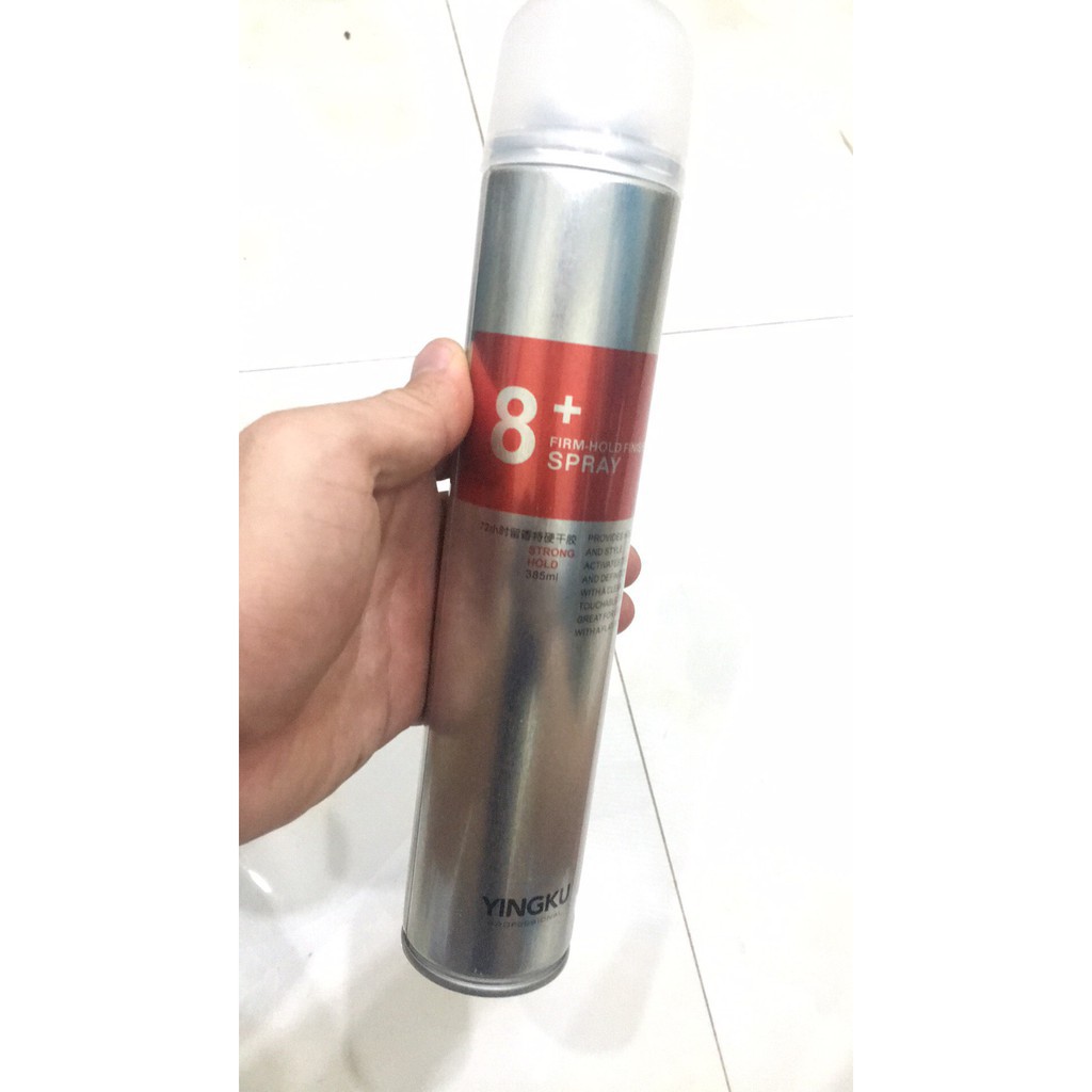 Gôm Xịt Tóc Phủ Cứng 8+ Spray (siêu cứng)