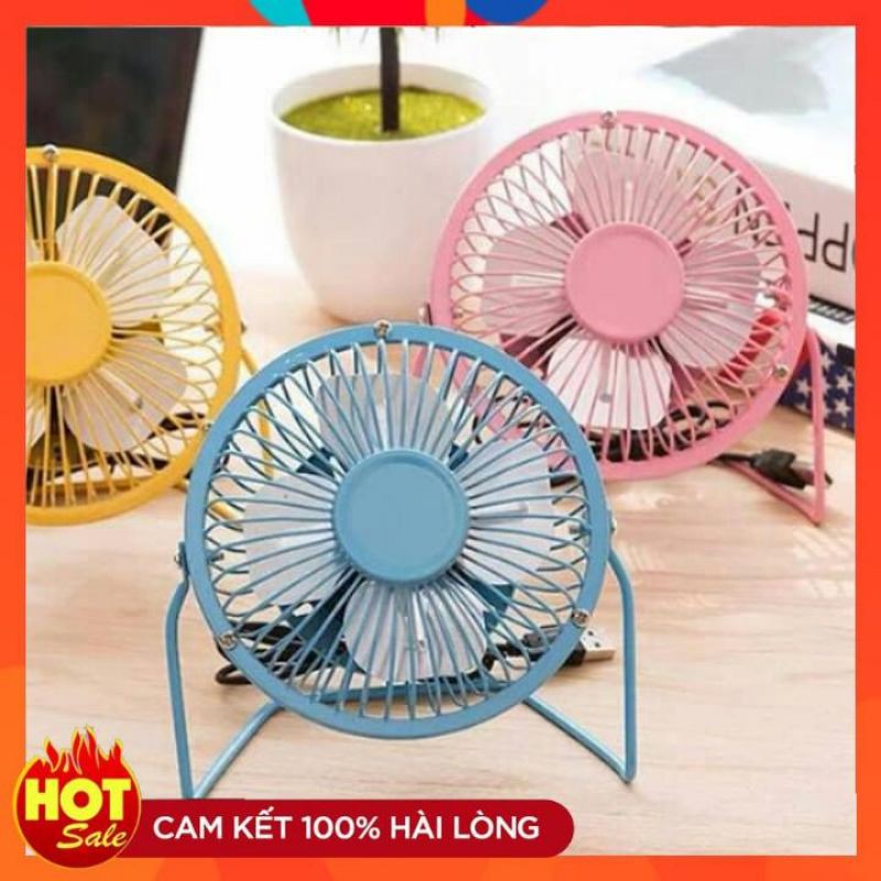 Quạt Mini Lồng Sắt Để Bàn 4 Cánh