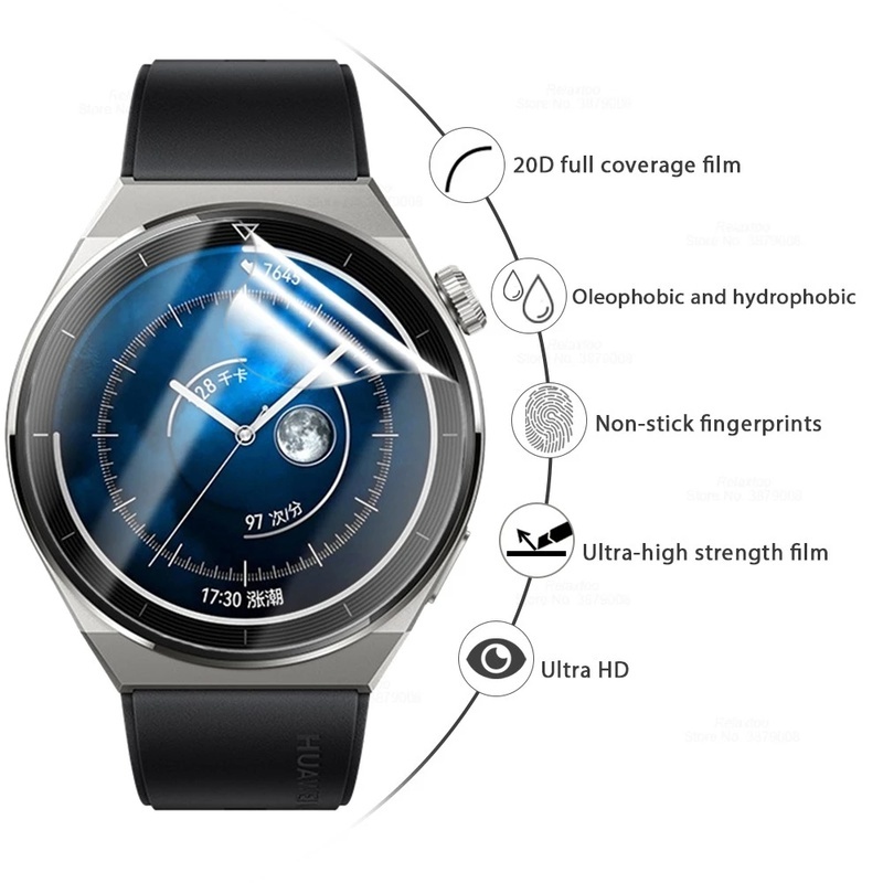 Miếng Dán TPU Mềm Bảo Vệ Màn Hình Cho Huawei Watch GT3 Pro 43mm/46mm