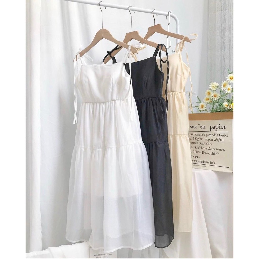 [RẺ VÔ ĐỊCH] Váy 2 Dây Dáng Dài 3 Tầng Tiểu Thư Cực Xinh SS137 (Kèm Ảnh Thật Khách Chụp) | BigBuy360 - bigbuy360.vn
