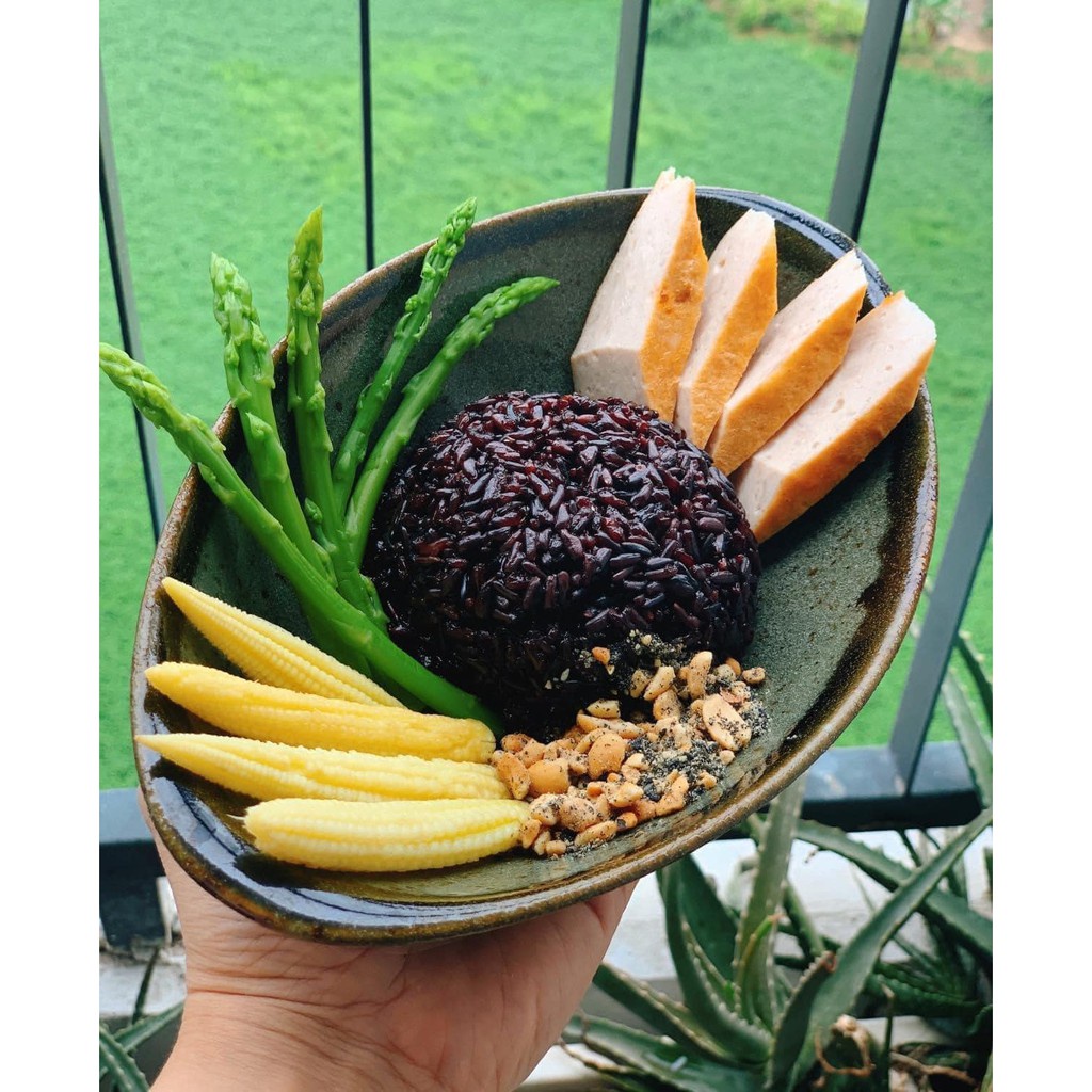 1kg GẠO LỨT ĐEN LOẠI 1 DẺO THƠM - PHÒNG NGỪA TIỂU ĐƯỜNG, ĂN KIÊNG, GIẢM CẨN