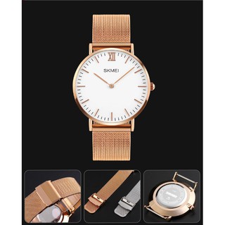 Đồng hồ nữ dây thép lưới không gỉ SKM 1181