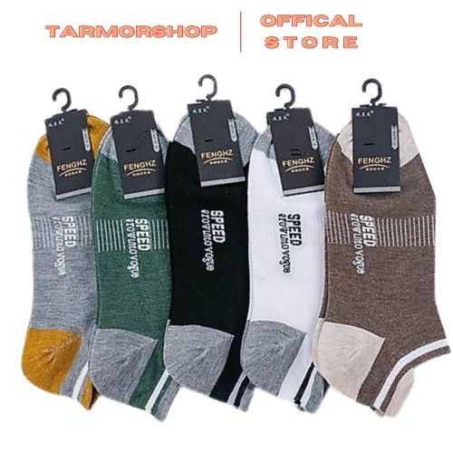 Tất vớ cotton nam cổ thấp nhiều màu , mang thoải mái không hôi chân.