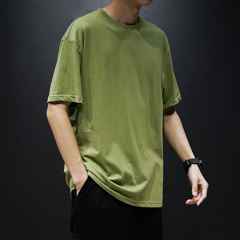 Áo Thun Nam Ngắn Tay Màu Trơn