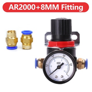 Van tăng giảm áp khí nén airtac Ar2000 có chân kết nối ống