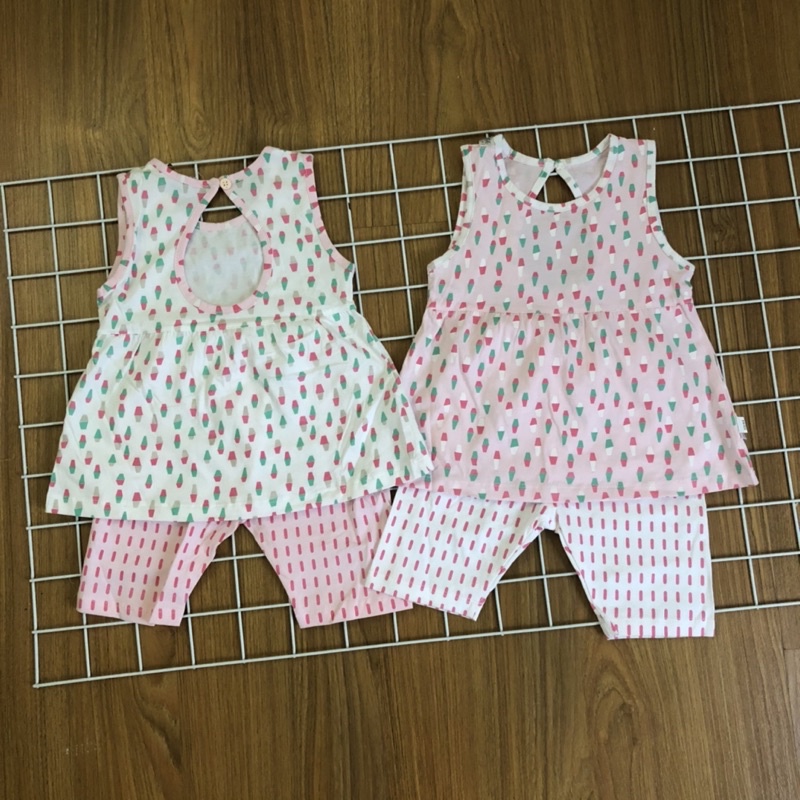 Sét bộ bé gái tiểu thư sát nách hàng Quảng Châu cao cấp