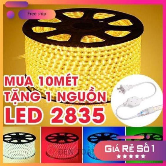 ⚡ FREE SHIP ⚡ Combo 10 mét Đèn Led Dây 2835 led đôi ánh sáng trắng hoặc vàng [LOAI TOT]