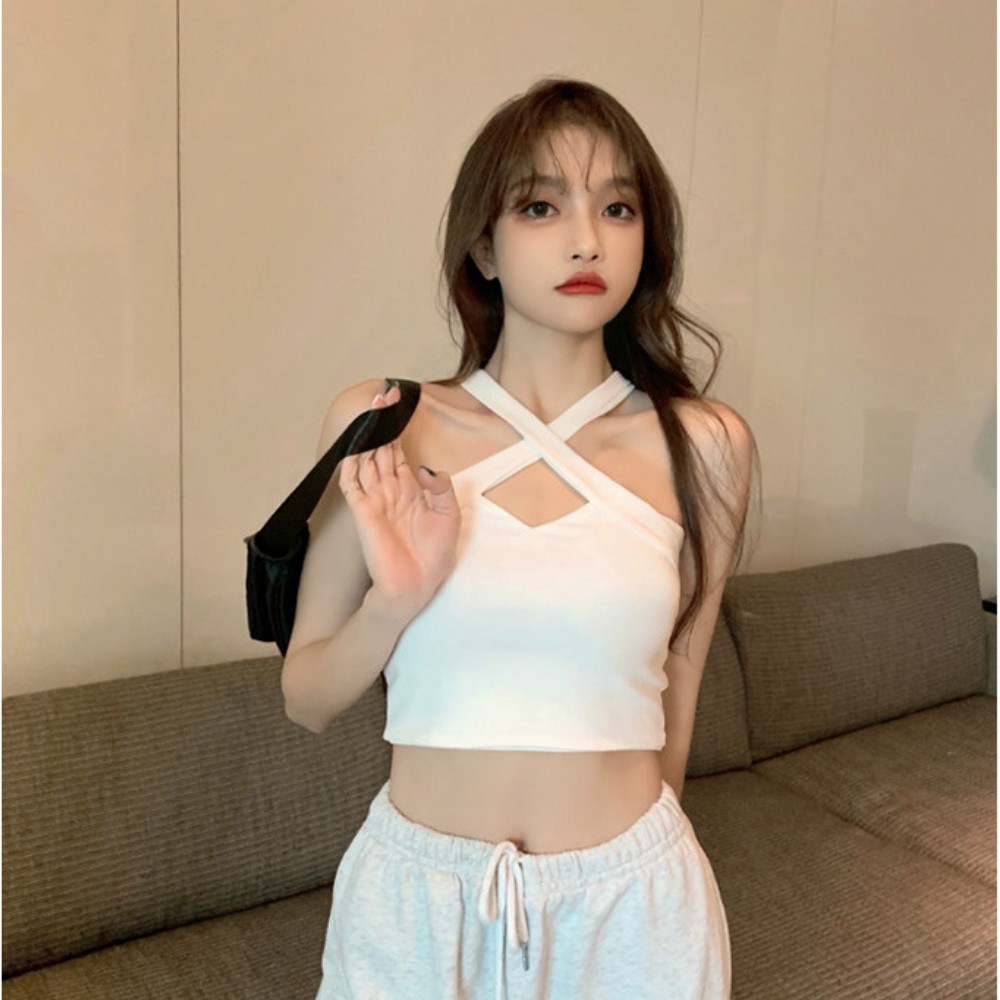 Áo croptop hai dây đan chéo hở lưng gợi cảm thời trang hè siêu hót ATILA.SHOP