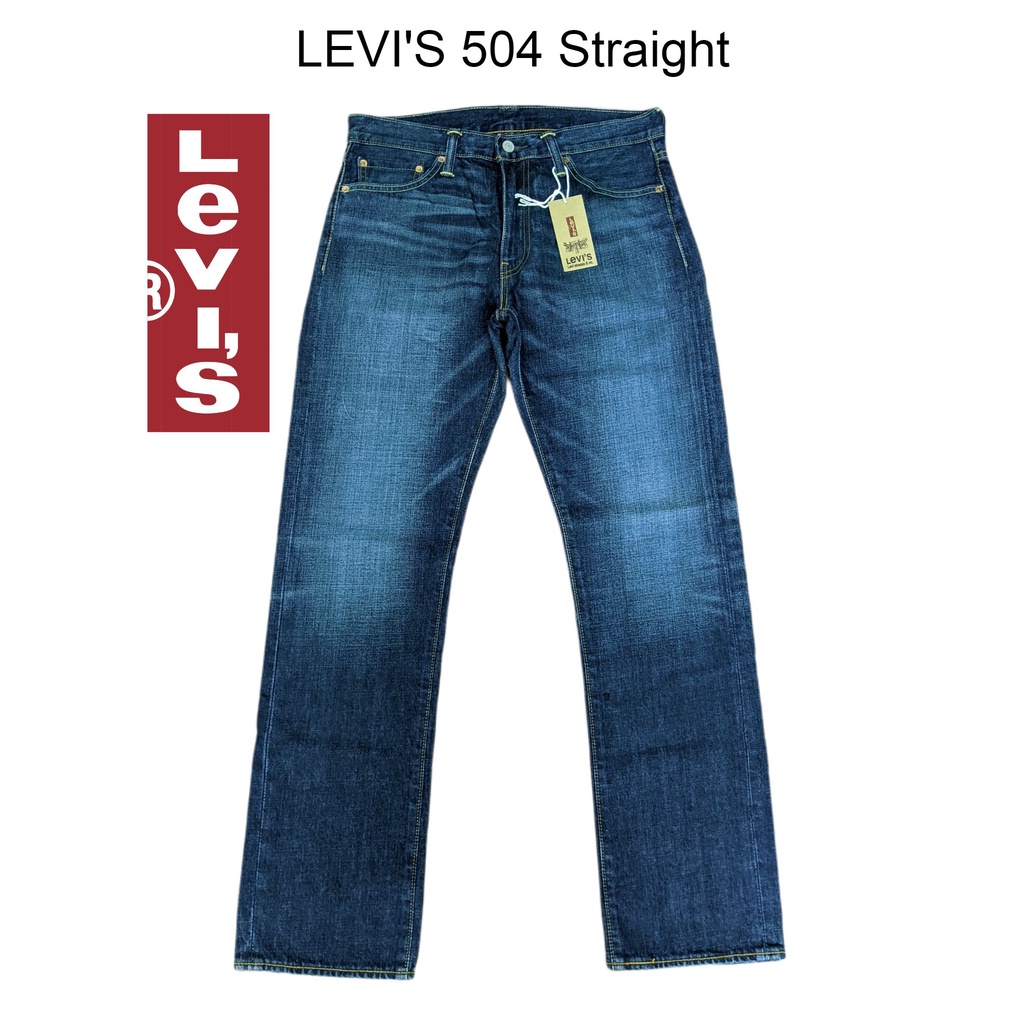 Quần jeans nam levi's 504 Straight W33L34 Hàng Hiệu