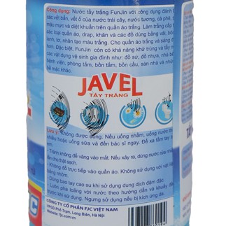 Javel tẩy trắng 300g Funjin chính hãng