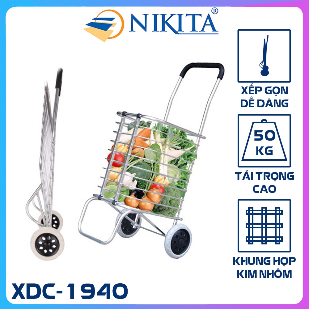 Xe Kéo Đi Chợ Đa Năng Tiện Dụng Cho Mọi Nhà - XDC1940 - Chính hãng NIKITA