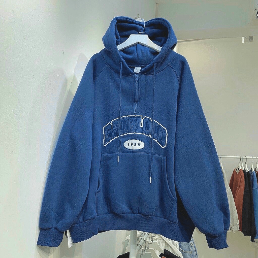 (HCM) (Bigsize) Áo khoác nỉ hoodies dây kéo fom rộng 90kg - Thời trang hottrend phong cách siêu xịn cho các bạn trẻ KME