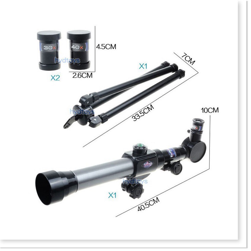 Ống nhòm thiên văn khúc xạ Telescope 40X kèm thị kính và la bàn