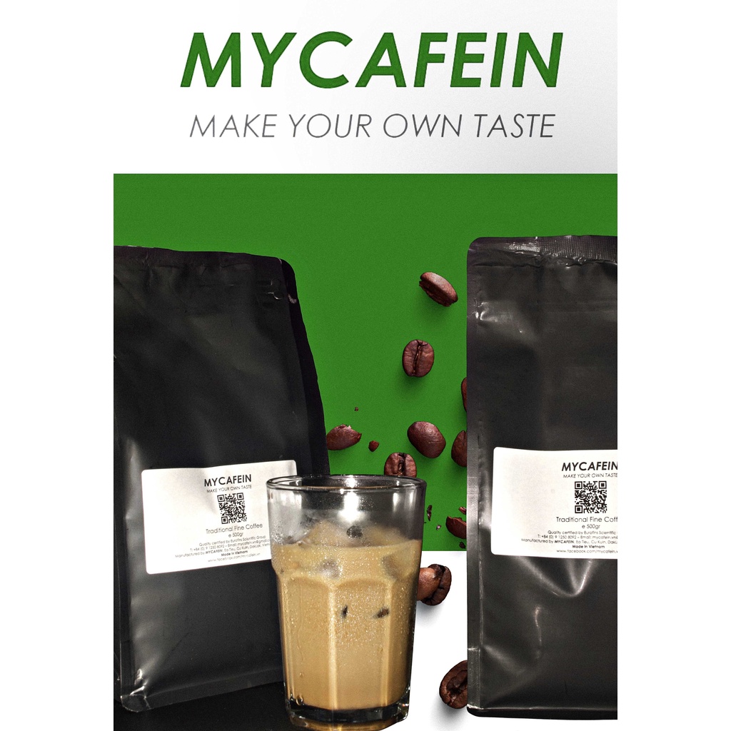 Cà phê bột MYCAFEIN Truyền thống 500gr