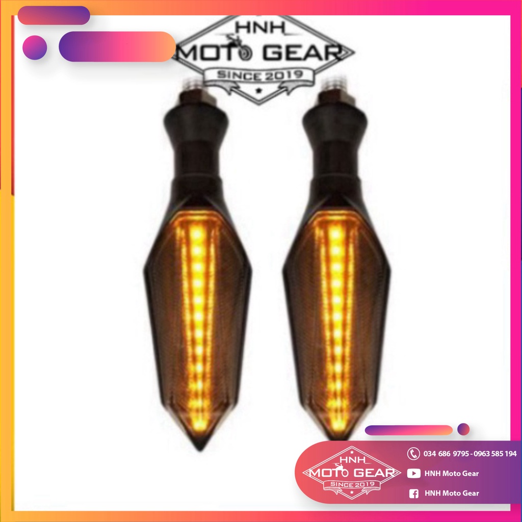 Xi Nhan Xe Máy Led L17 3 Dây Kiểu Spirit Beast