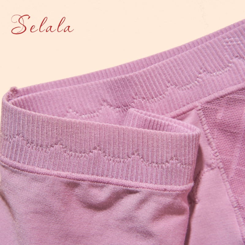 Quần Lót Cạp Cao Selala  Cotton Không Viền Mềm Mại Che Mỡ Bụng QC34