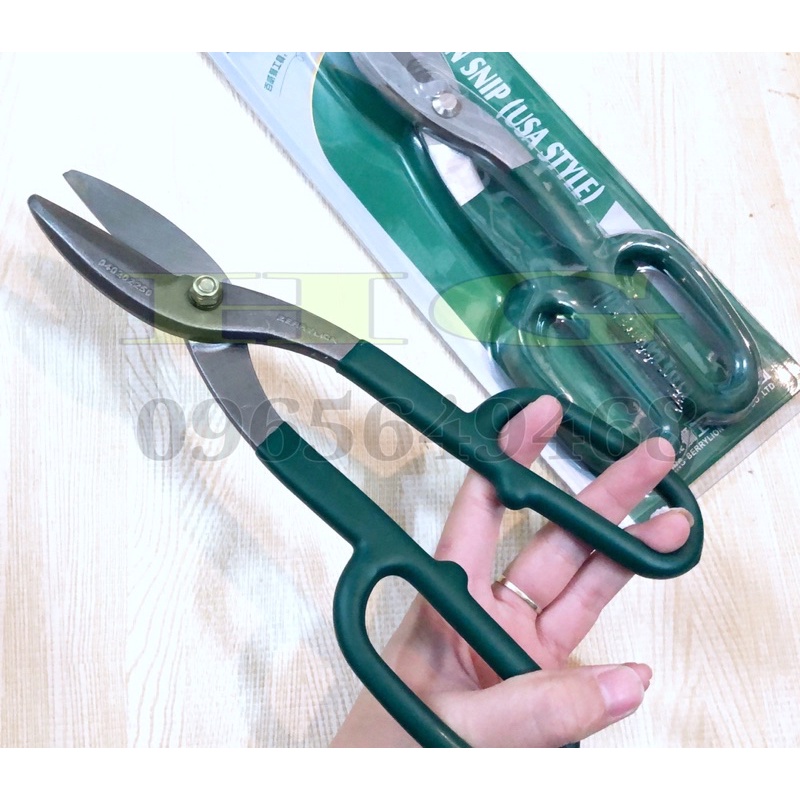 KÉO CẮT TÔN, CẮT INOX BERRYLION CHÍNH HÃNG KÍCH THƯỚC 10” 250mm (ẢNH THẬT)