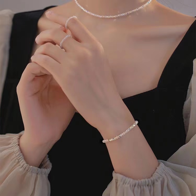 Siêu Flash!Ultra Vòng Tay Pha Lê Siêu Nhẹ Đơn Giản Sang Trọng Cho Nữ