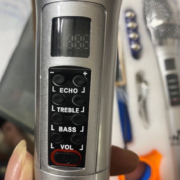 Micro Karaoke Không Dây H2 Audio Chỉnh Vang Echo Bass Treble Âm Lượng Dùng Cho Các Loa Kéo, Loa Hỗ Trợ Micro, Âm Li..vvv