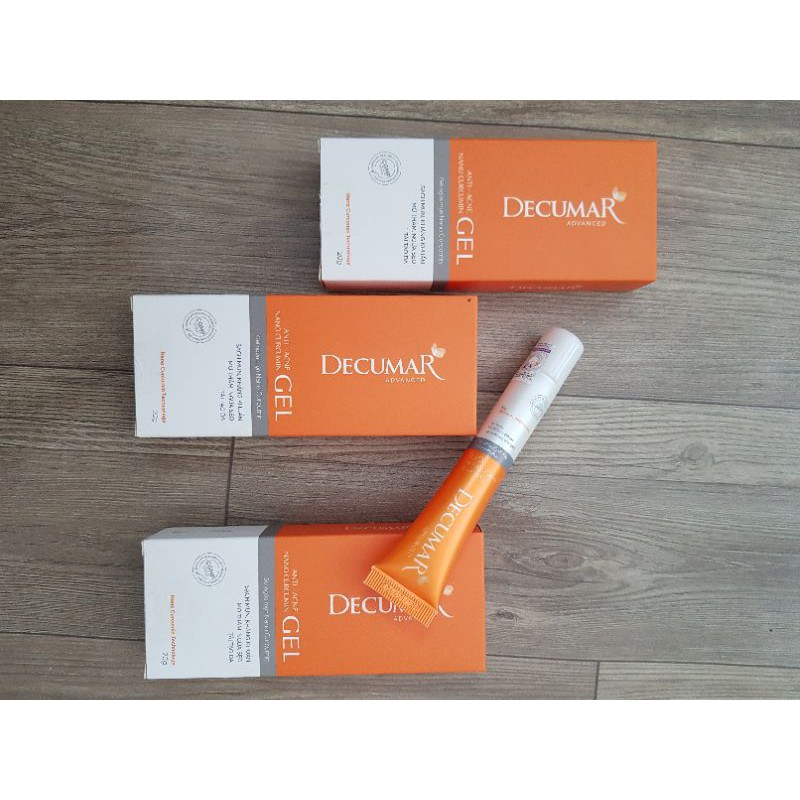 Gel ngừa mụn nano curcumin Decumar 20 gram