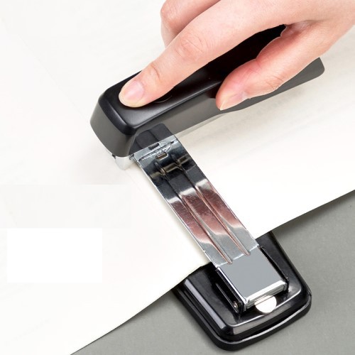 Dập ghim DELI 0414, 0414s, 0434 xoay 3 chiều bấm giữa trang vở 25-50 tờ - Góc nhỏ Aki