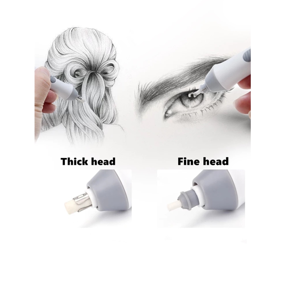 Cục Tẩy Chạy Điện Kèm Lõi Cao Su Dùng Vẽ Phác Thảo Tiện Dụng